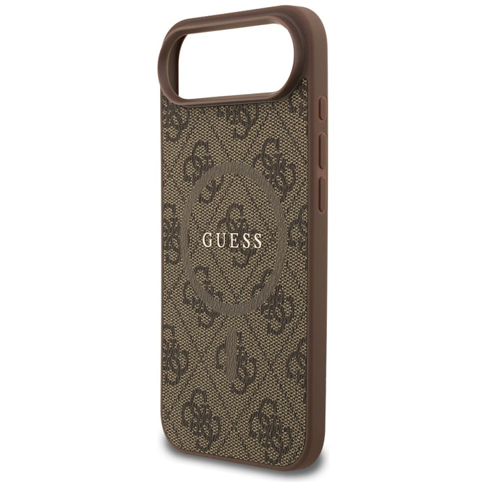 Калъф Guess 4G Ring Classic Logo MagSafe за iPhone 17 Air - кафяв