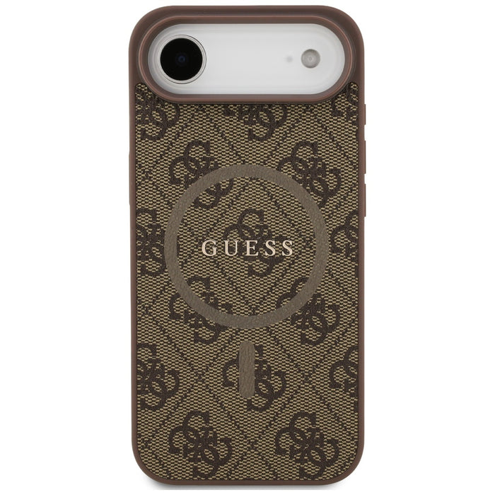 Калъф Guess 4G Ring Classic Logo MagSafe за iPhone 17 Air - кафяв