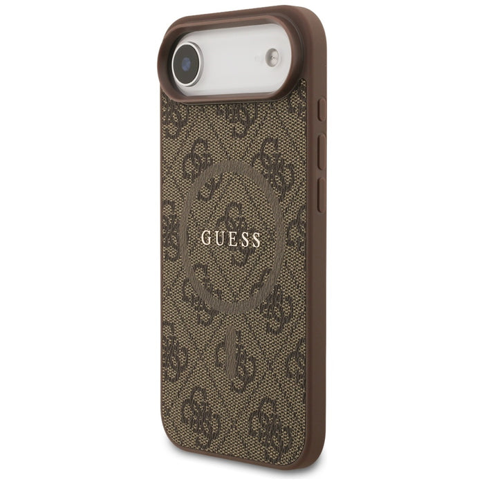 Калъф Guess 4G Ring Classic Logo MagSafe за iPhone 17 Air - кафяв