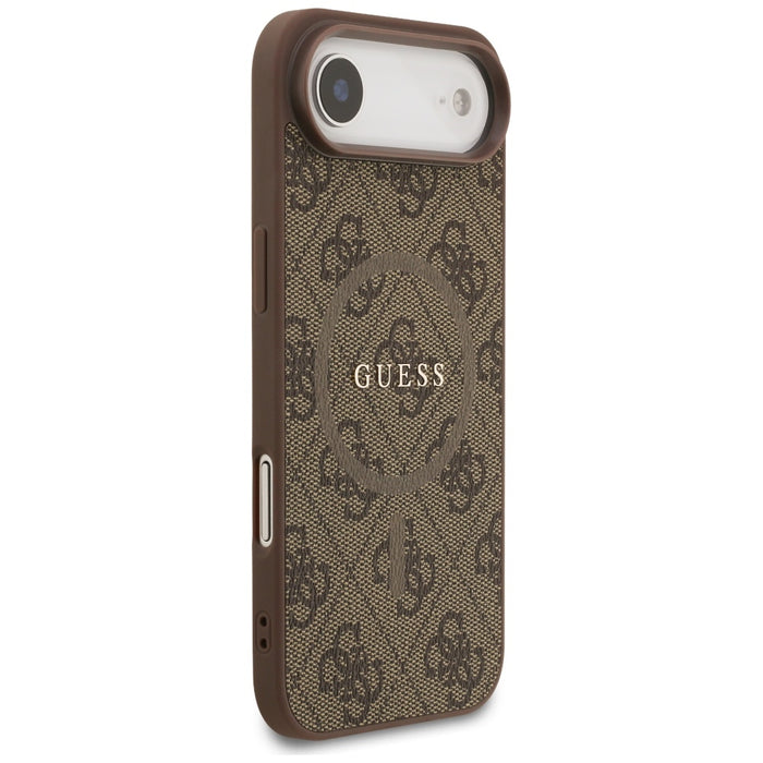 Калъф Guess 4G Ring Classic Logo MagSafe за iPhone 17 Air - кафяв