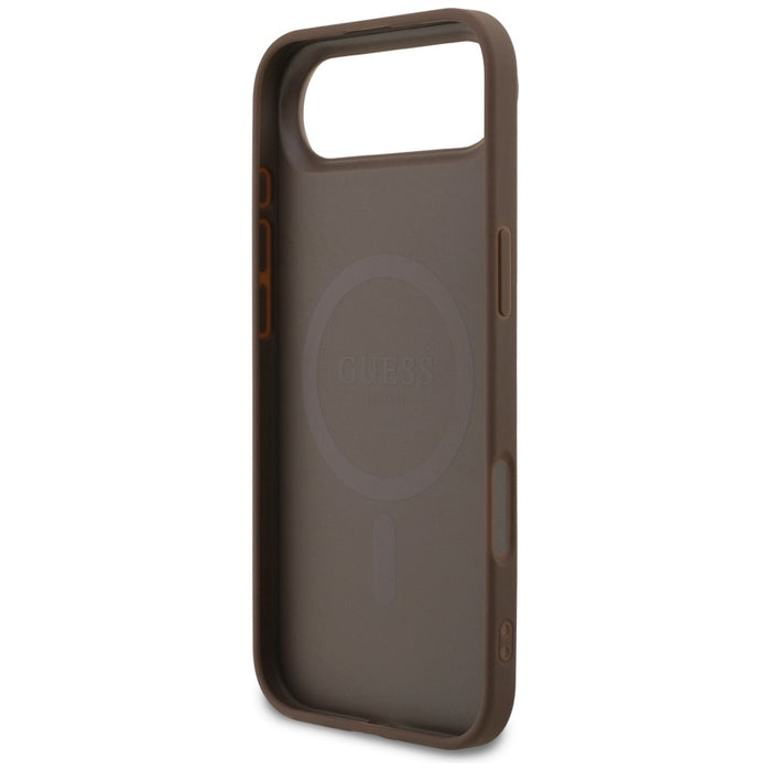 Калъф Guess 4G Ring Classic Logo MagSafe за iPhone 17 Air - кафяв