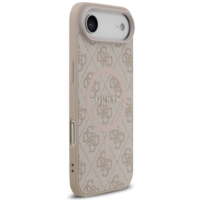 Калъф Guess 4G Ring Classic Logo MagSafe за iPhone 17 Air - розов