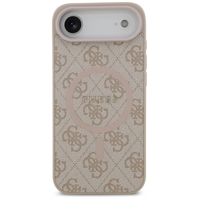 Калъф Guess 4G Ring Classic Logo MagSafe за iPhone 17 Air - розов