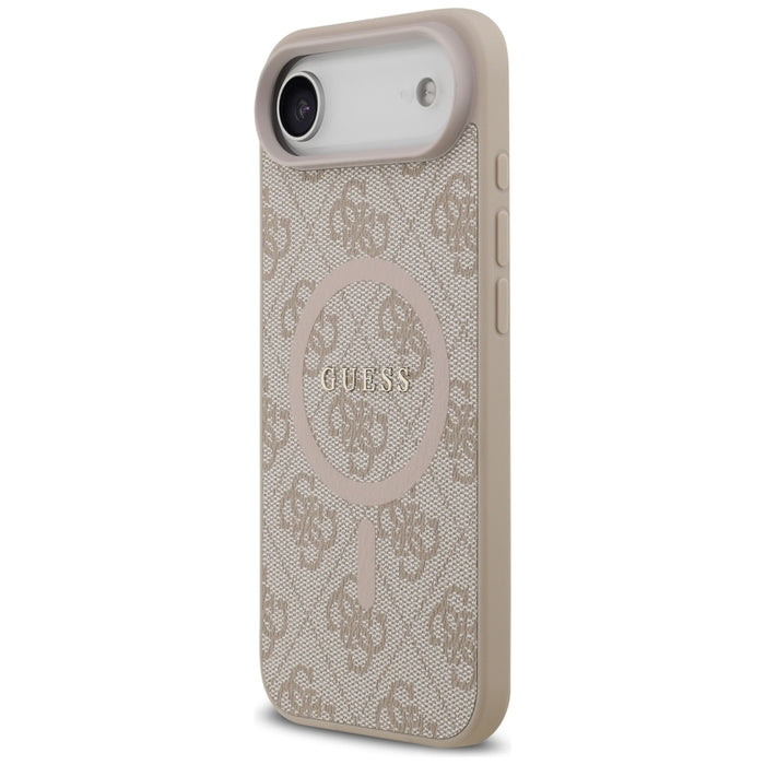 Калъф Guess 4G Ring Classic Logo MagSafe за iPhone 17 Air - розов