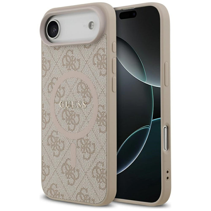 Калъф Guess 4G Ring Classic Logo MagSafe за iPhone 17 Air - розов