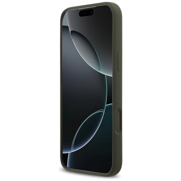 НЕАКТИВЕН - Силиконов калъф Guess MagSafe с триъгълно лого за iPhone 17 Pro Max - зелен