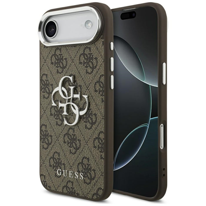 Калъф Guess 4G Big 4G Classic Logo за iPhone 17 Air - кафяв и сребрист