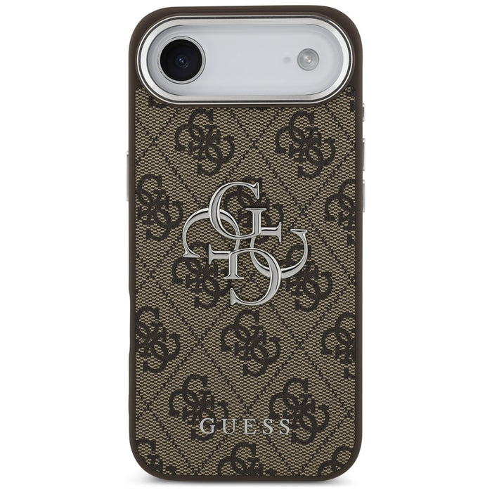 Калъф Guess 4G Big 4G Classic Logo за iPhone 17 Air - кафяв и сребрист