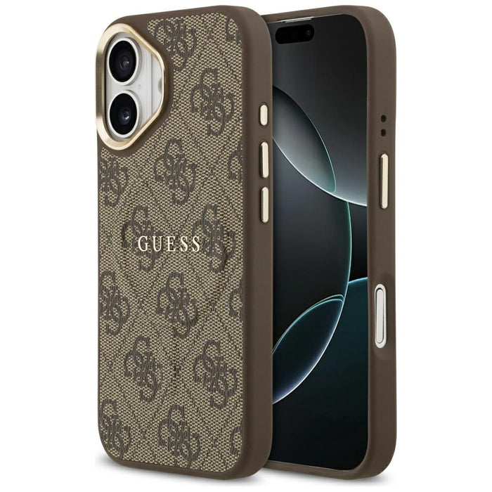 Калъф Guess 4G PU Classic Logo MagSafe за iPhone 17 - кафяв