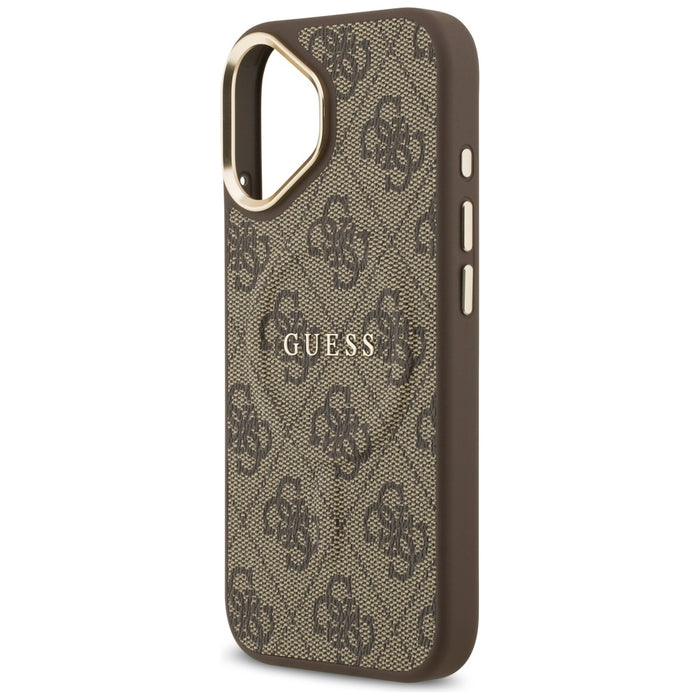 Калъф Guess 4G PU Classic Logo MagSafe за iPhone 17 - кафяв