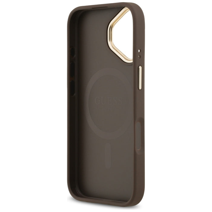 Калъф Guess 4G PU Classic Logo MagSafe за iPhone 17 - кафяв