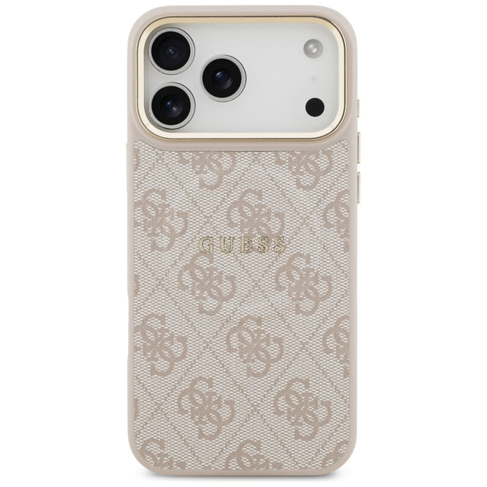 Калъф Guess 4G PU Classic Logo MagSafe за iPhone 17 Pro Max - розов