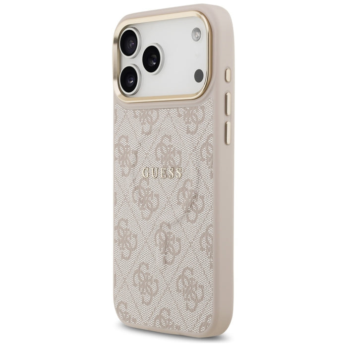 Калъф Guess 4G PU Classic Logo MagSafe за iPhone 17 Pro Max - розов