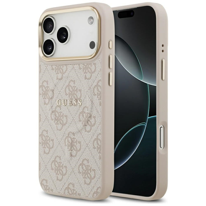 Калъф Guess 4G PU Classic Logo MagSafe за iPhone 17 Pro Max - розов