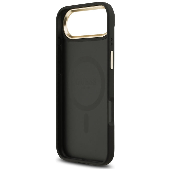 Калъф Guess 4G Strass Logo MagSafe за iPhone Air - черен