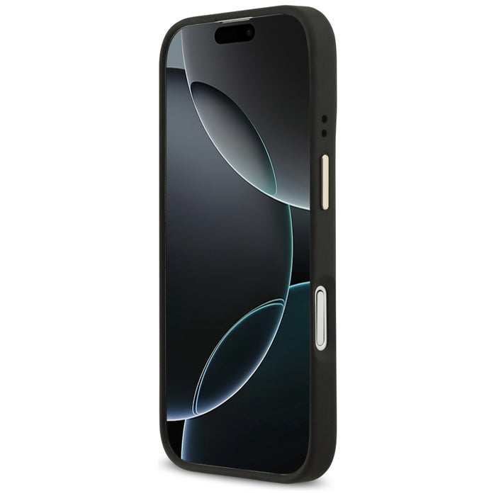Калъф Guess 4G Stripe MagSafe за iPhone 17 - черен