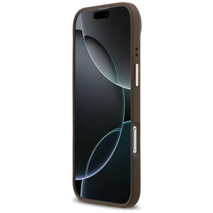 Калъф Guess 4G Stripe MagSafe за iPhone Air - кафяв