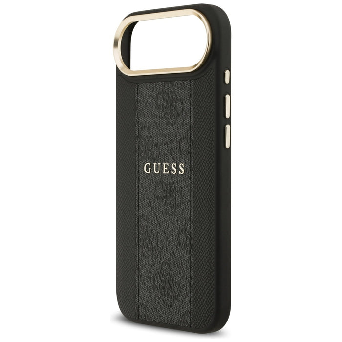 Калъф Guess 4G Stripe MagSafe за iPhone Air - черен