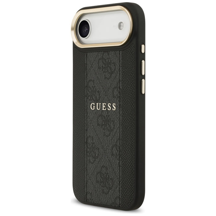 Калъф Guess 4G Stripe MagSafe за iPhone Air - черен