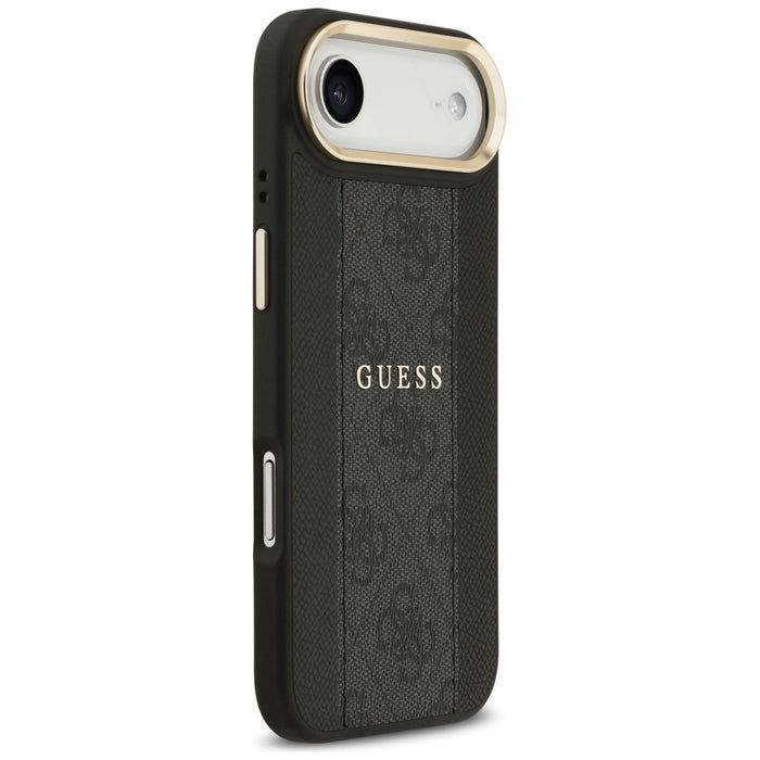 Калъф Guess 4G Stripe MagSafe за iPhone Air - черен