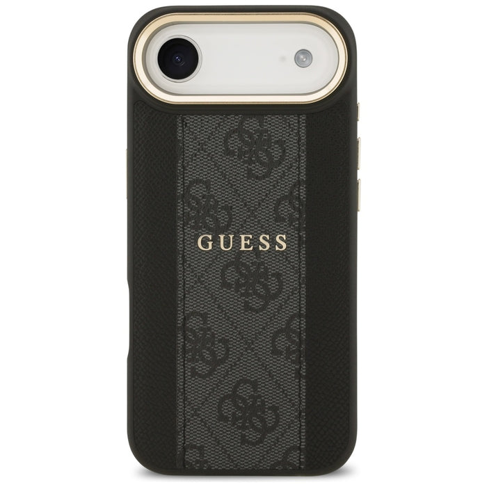 Калъф Guess 4G Stripe MagSafe за iPhone Air - черен