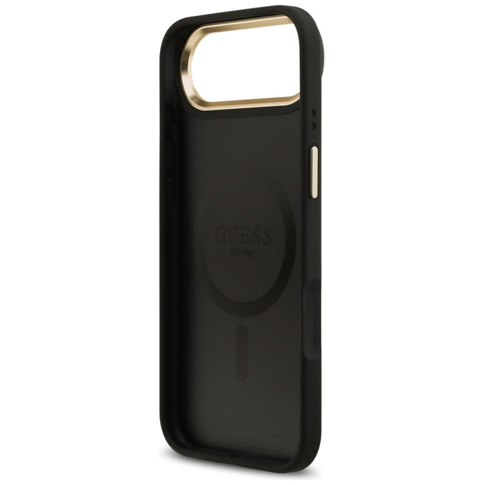 Калъф Guess 4G Stripe MagSafe за iPhone Air - черен