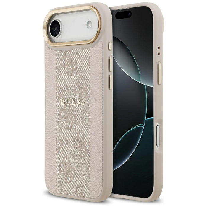 Калъф Guess 4G Stripe MagSafe за iPhone Air - розов