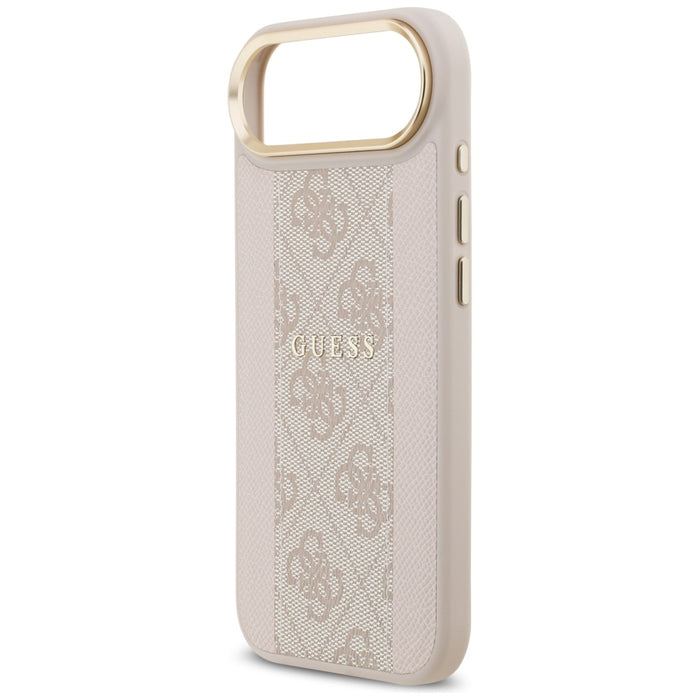 Калъф Guess 4G Stripe MagSafe за iPhone Air - розов