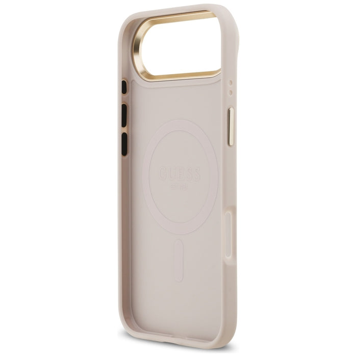 Калъф Guess 4G Stripe MagSafe за iPhone Air - розов
