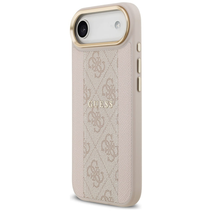 Калъф Guess 4G Stripe MagSafe за iPhone Air - розов