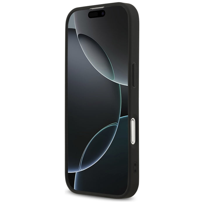 Калъф Guess Saffiano Classic Logo MagSafe за iPhone 17 - черен
