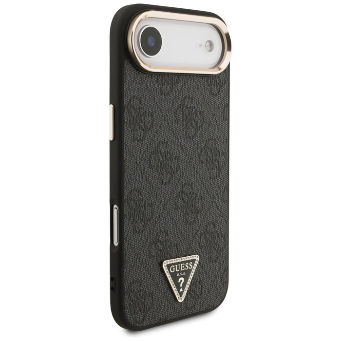 Калъф Guess 4G Triangle Logo MagSafe за iPhone Air - черен и златен