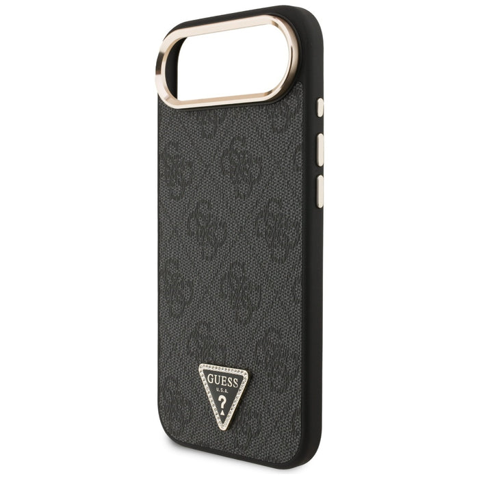 Калъф Guess 4G Triangle Logo MagSafe за iPhone Air - черен и златен