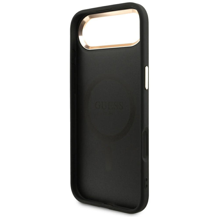 Калъф Guess 4G Triangle Logo MagSafe за iPhone Air - черен и златен