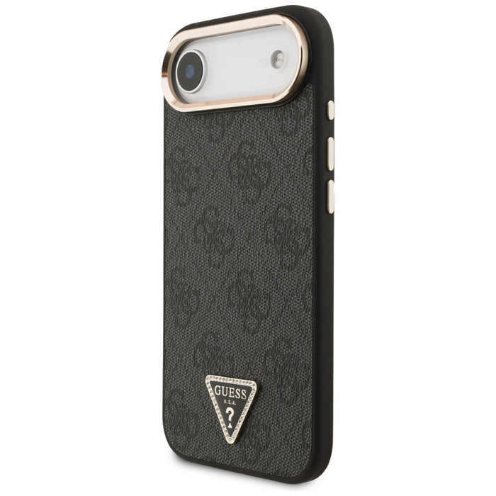 Калъф Guess 4G Triangle Logo MagSafe за iPhone Air - черен и златен