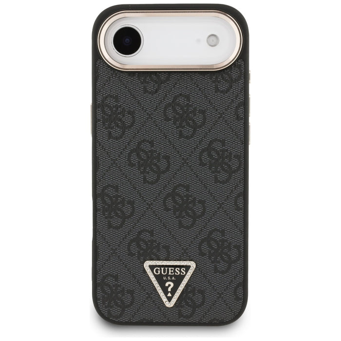Калъф Guess 4G Triangle Logo MagSafe за iPhone Air - черен и златен