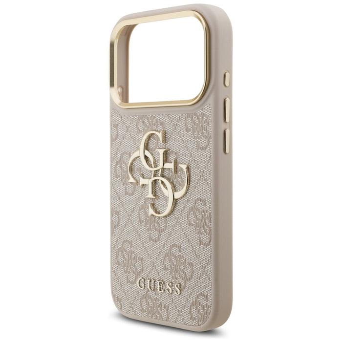 Калъф Guess 4G Big 4G Classic Logo Big Strap Metal Buttons за iPhone 17 Pro - Розов
