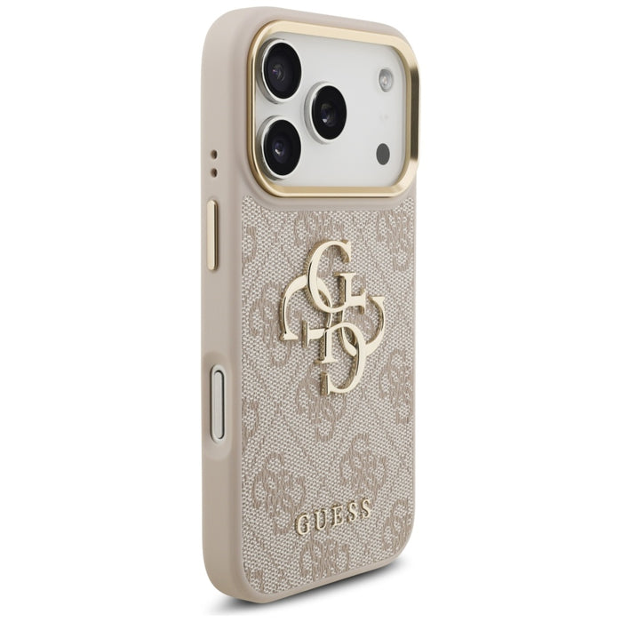 Калъф Guess 4G Big 4G Classic Logo Big Strap Metal Buttons за iPhone 17 Pro - Розов