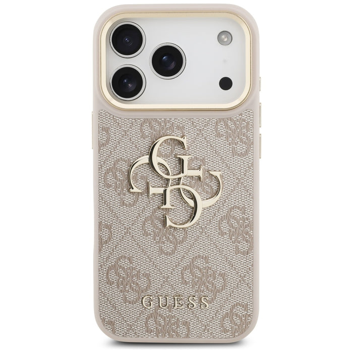 Калъф Guess 4G Big 4G Classic Logo Big Strap Metal Buttons за iPhone 17 Pro - Розов