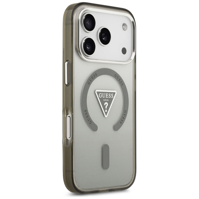 Калъф Guess IML Gradient Triangle Logo MagSafe за iPhone 17 Pro Max - зелен