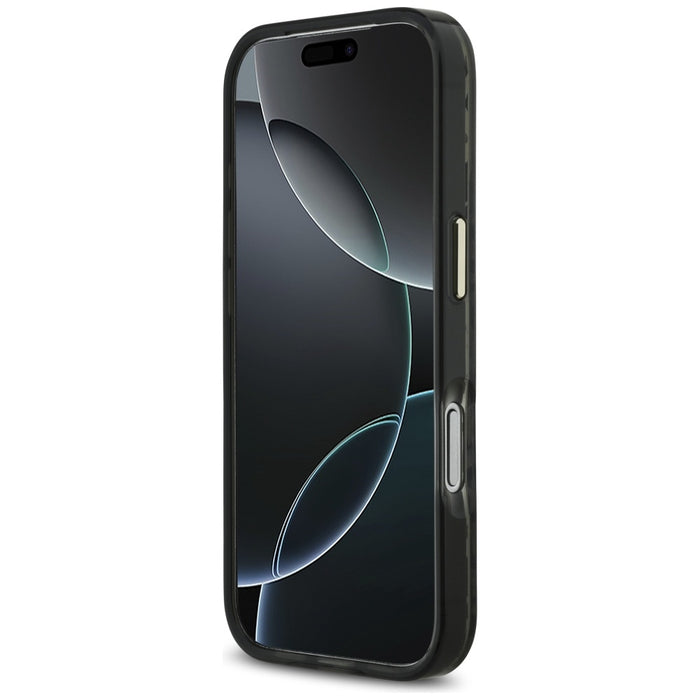 Калъф Guess MagSafe с леопардово покритие за iPhone 17 Pro Max - черен