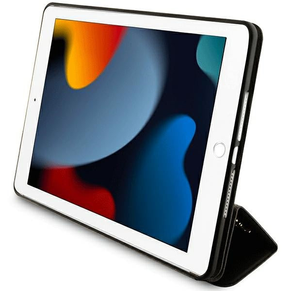 Калъф Guess 4G Stripe Allover за iPad 10.2" - черен