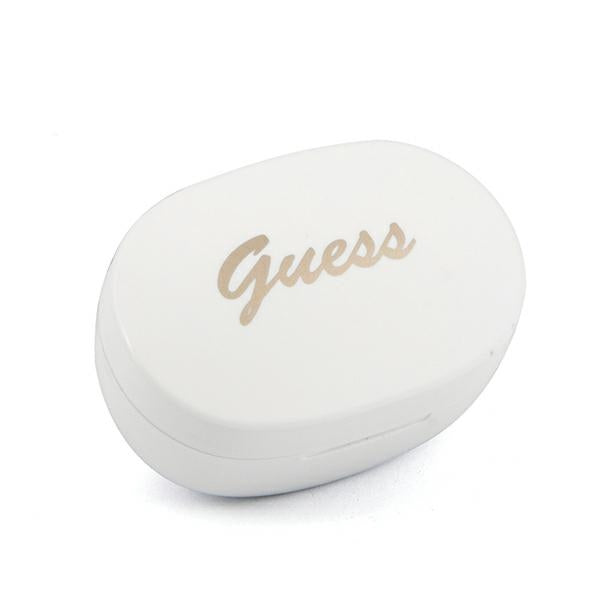 Безжични Bluetooth слушалки Guess GUTWST30WHTWS + Докинг станция - Бели