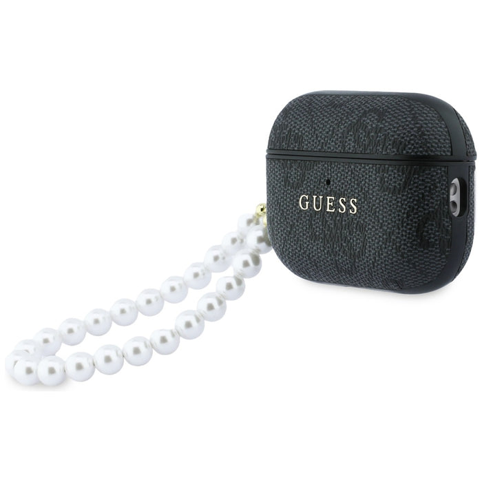 Калъф Guess 4G Pearl Strap за AirPods Pro 3 - черен