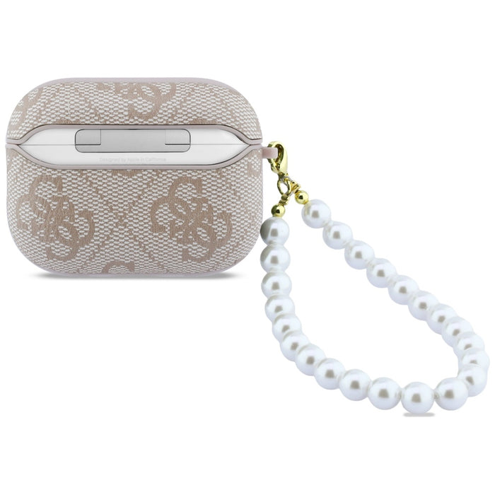 Калъф Guess 4G Pearl Strap за AirPods Pro 3 - Розов