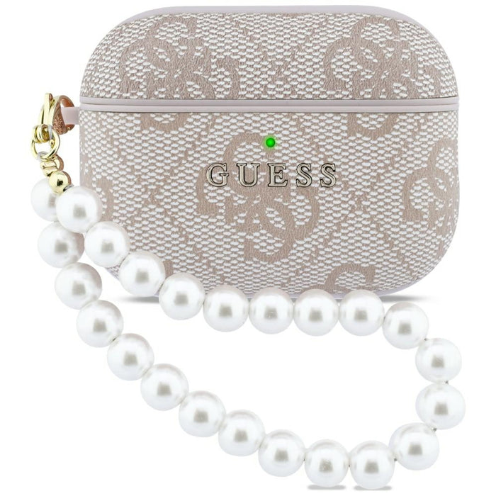 Калъф Guess 4G Pearl Strap за AirPods Pro 3 - Розов
