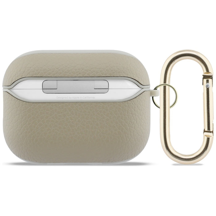Калъф Guess Grained Classic Logo Hook за AirPods Pro 3 - златист