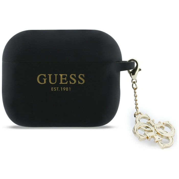 Силиконов калъф Guess 4G Charm за AirPods Pro 3 - черен