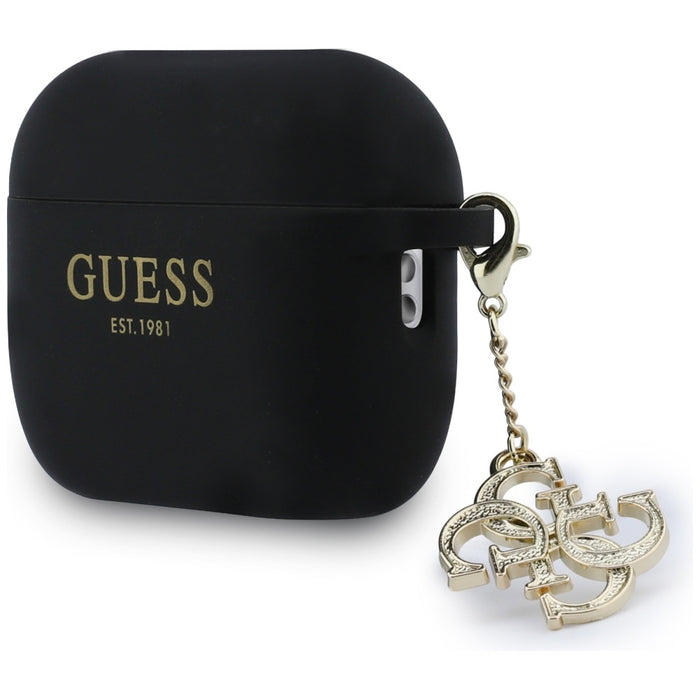 Силиконов калъф Guess 4G Charm за AirPods Pro 3 - черен