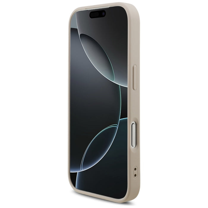 Калъф Guess 4G Strap Triangle Logo MagSafe за iPhone 17 Pro - розов